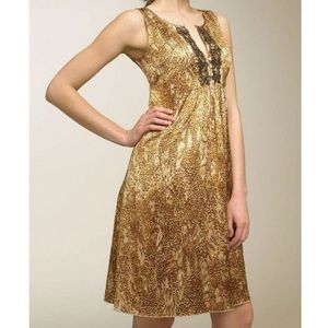 Beth Bowley for Anthropologie 100% silk slip dress